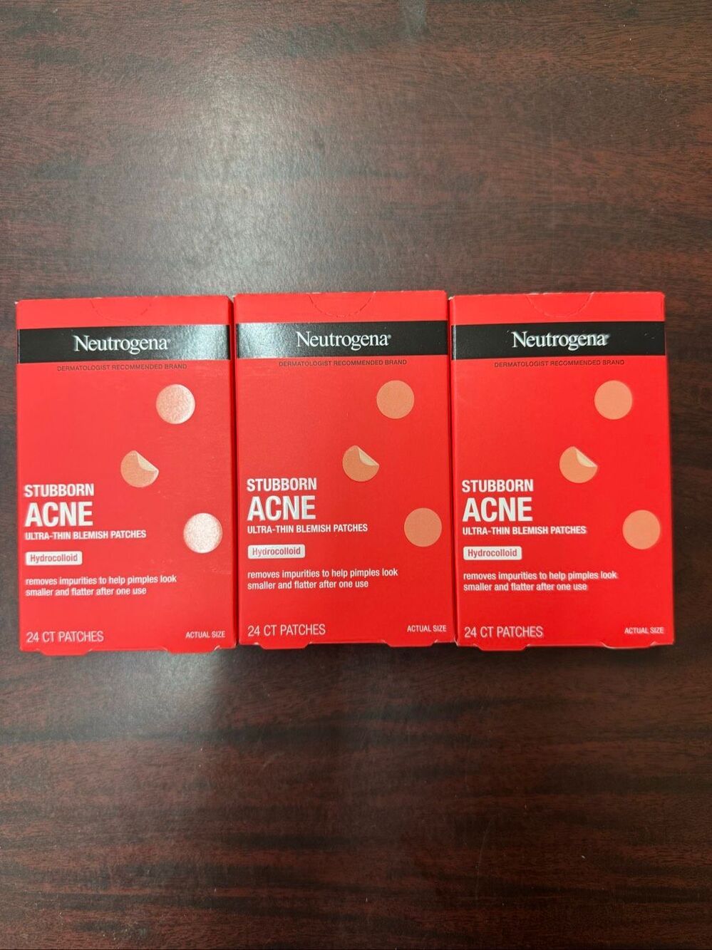 New Neutrogena Acne Ultra-Thin Blemish Patches- (3 packs)- 24 count